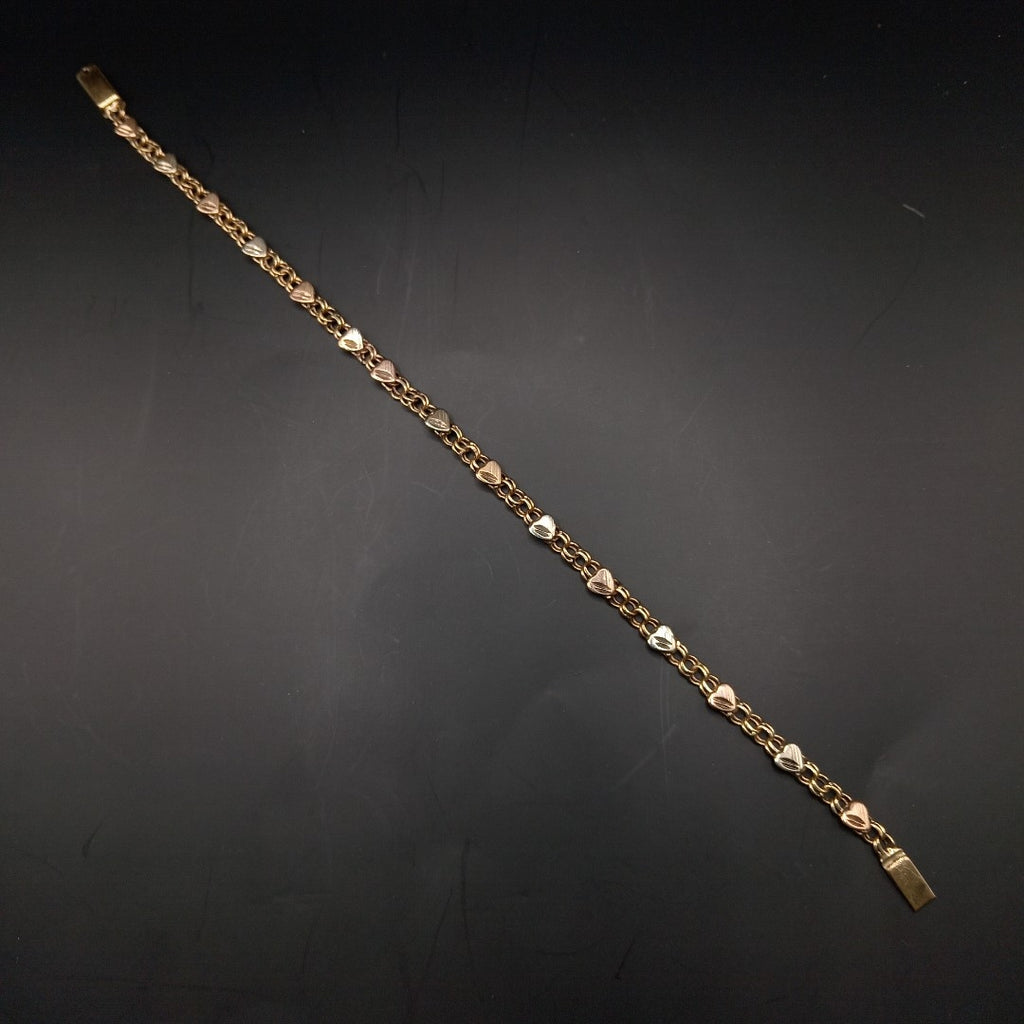 PULSERA ORO, ORO COMBINADO 10 K 4.4 GRMS (SEMINUEVO)