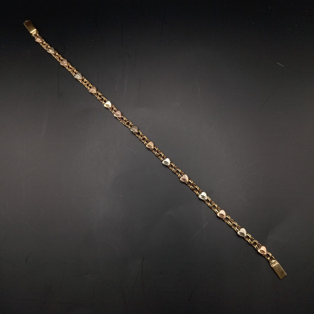 PULSERA ORO, ORO COMBINADO 10 K 4.4 GRMS (SEMINUEVO)