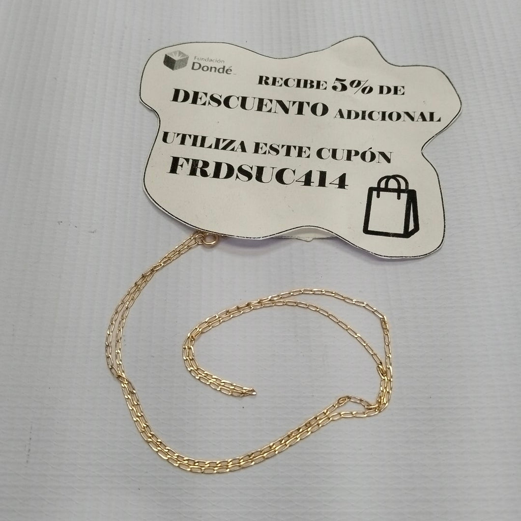 CADENAS TEJIDO ESLABONES ORO 10K 55 CM 1.9 GR (NUEVO)