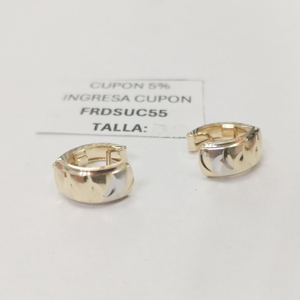 ARETES PAR ORO 14 K 2.2 GRMS (SEMINUEVO)