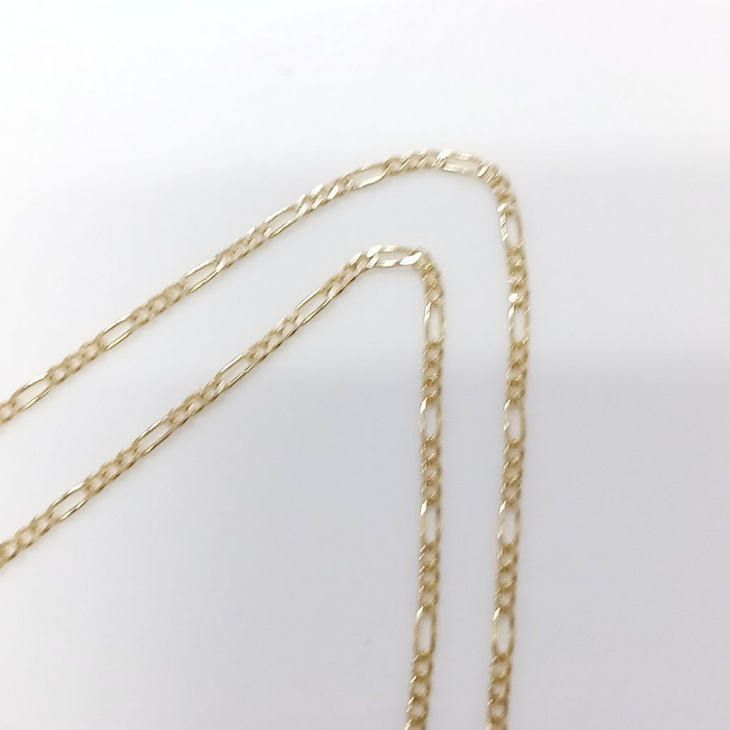 CADENAS TEJIDO 3X1 ORO 14K 55 CM 2.4 GR (NUEVO)
