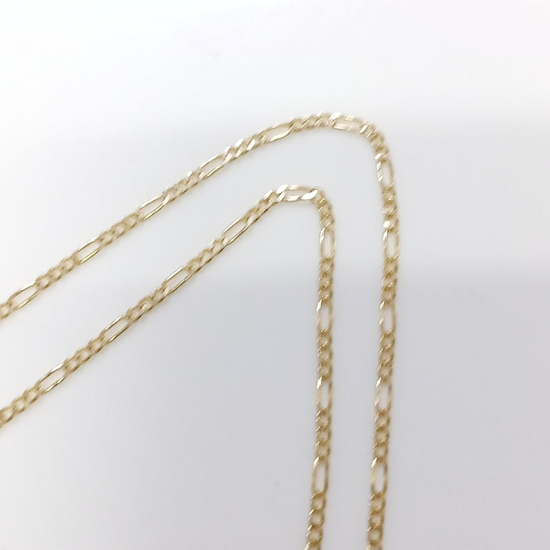 CADENAS TEJIDO 3X1 ORO 14K 55 CM 2.4 GR (NUEVO)