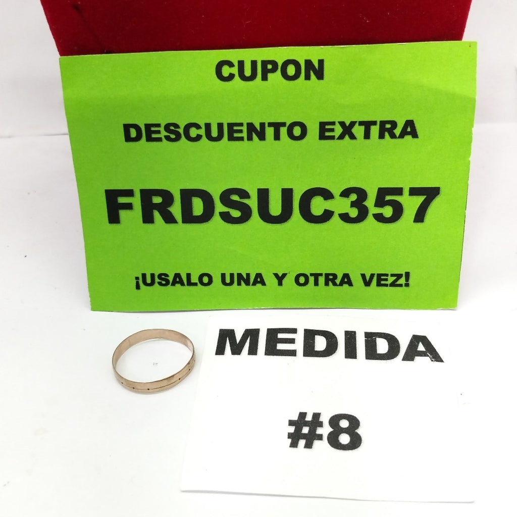 ARGOLLA ORO 8 K 1,00 GRMS (SEMINUEVO)