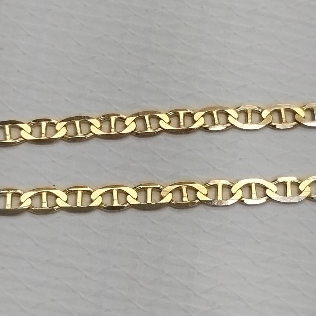 CADENAS TEJIDO GUCHI ORO 10K 55 CM 7.7 GR (NUEVO)