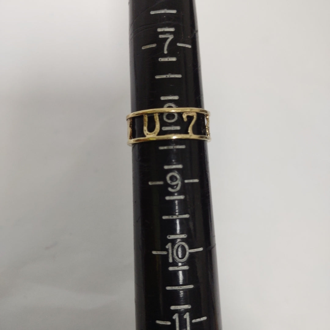 ARGOLLA DE LA SUERTE ORO 14 K 2 GRMS (SEMINUEVO)