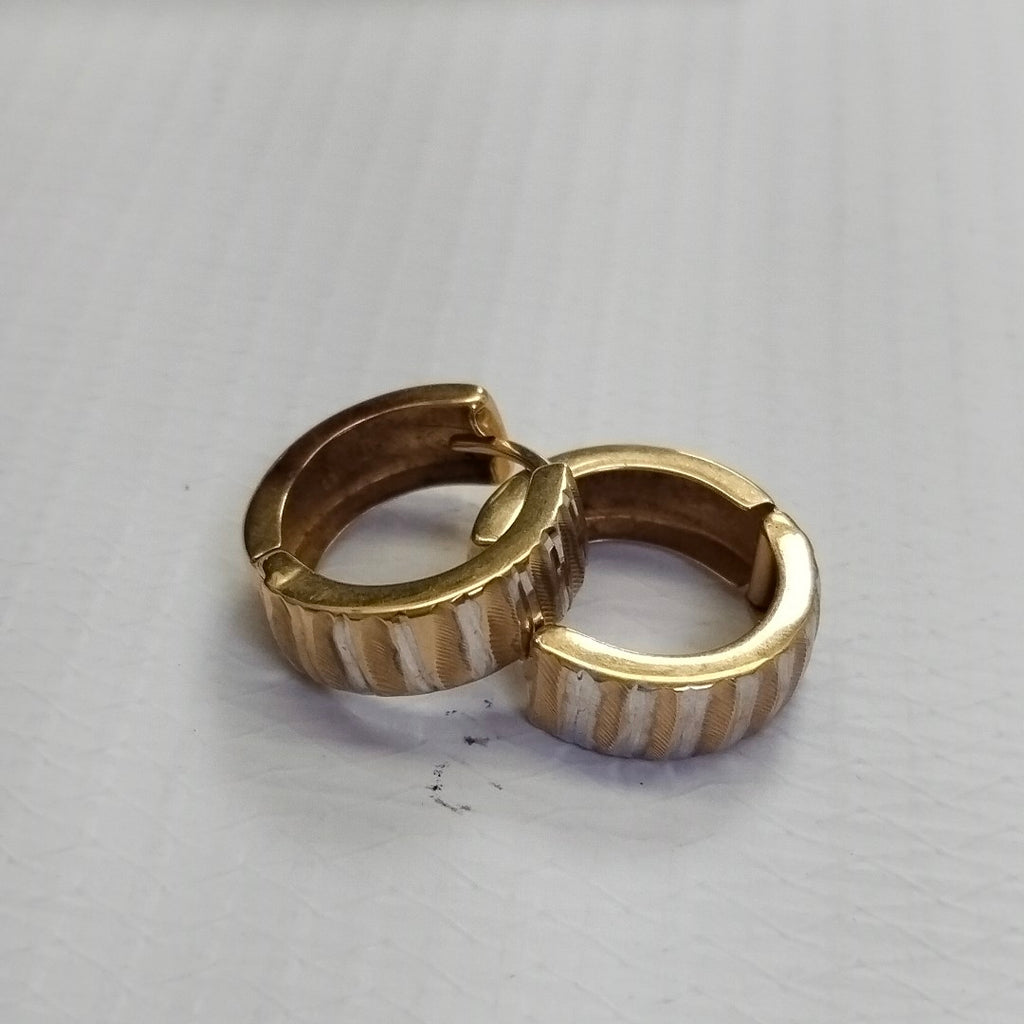 ARRACADAS PAR ORO, RODIADO 10 K 2.5 GRMS (SEMINUEVO)