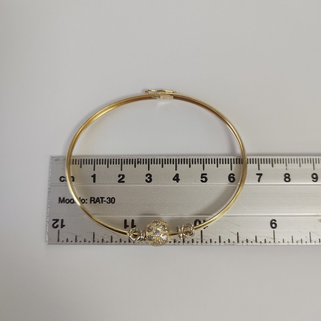 PULSERA RIGIDA ORO 14 K 5,70 GRMS (SEMINUEVO)