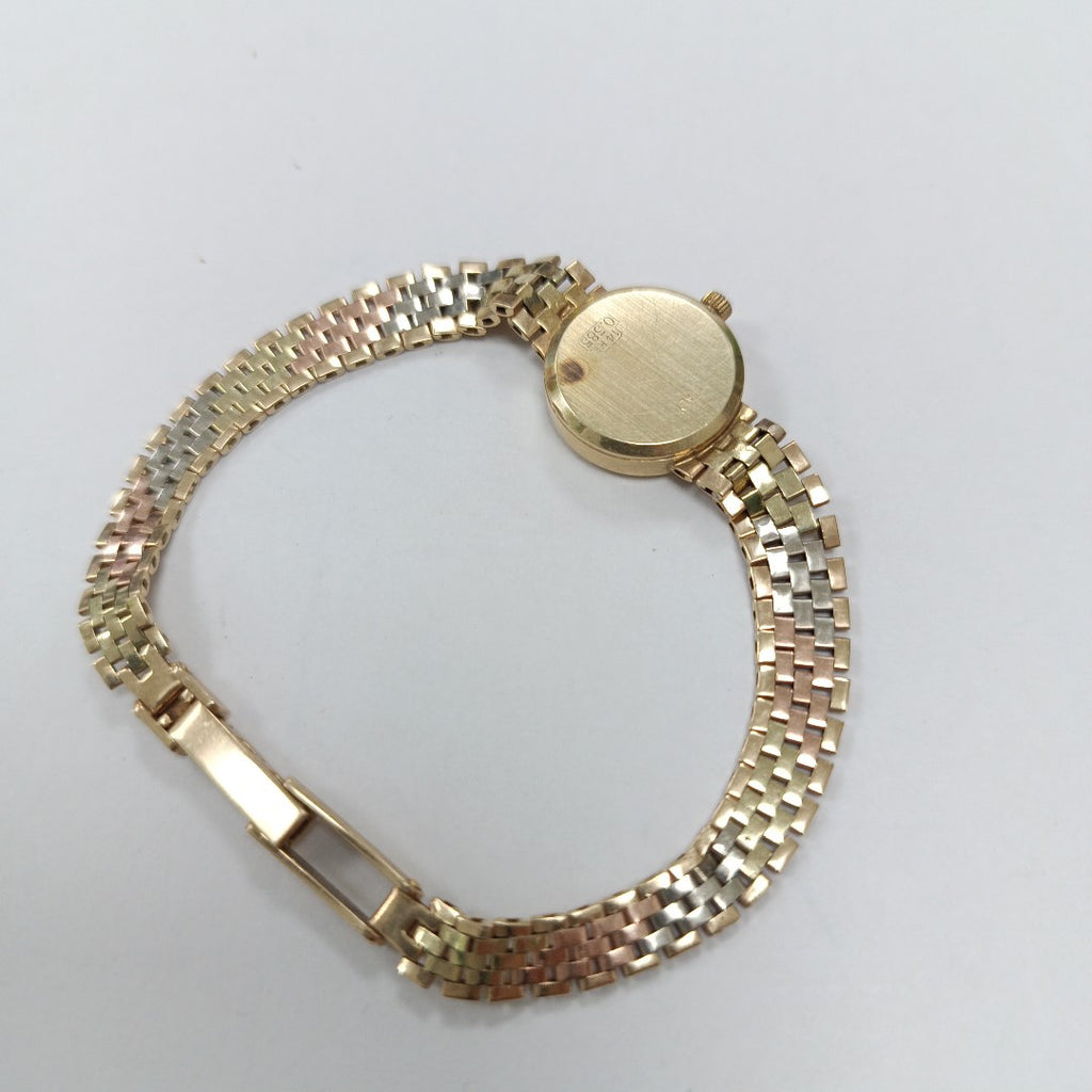 RELOJ CAJA Y PULSO ORO ORO 14 K 9.6 GRMS (SEMINUEVO)