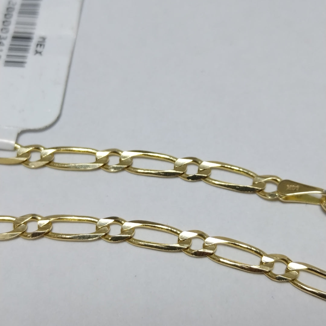 PULSERAS 1X1 ORO 14K 18 CM 2.7 GR (NUEVO)