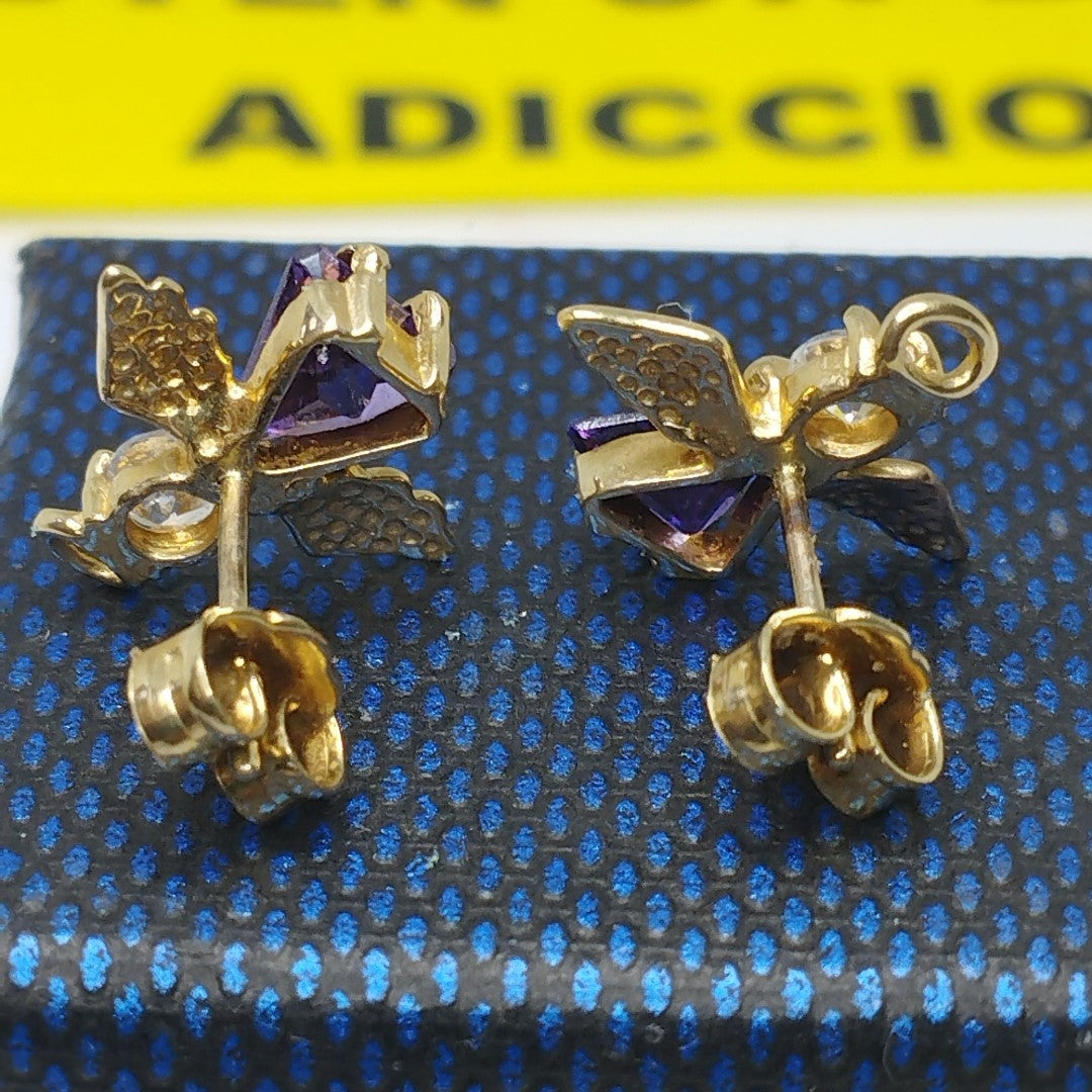 ARETES PAR ORO 10 K 2.8 GRMS (SEMINUEVO)