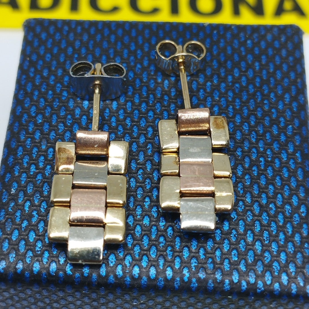 ARETES PAR ORO 14 K 4 GRMS (SEMINUEVO)