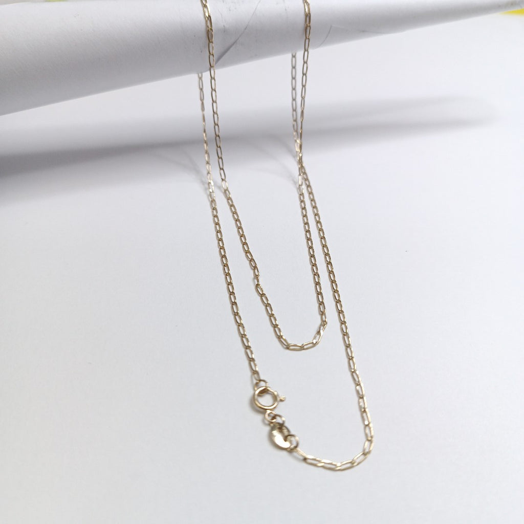 CADENAS TEJIDO ESLABONES ORO 10K 55 CM 1.9 GR (NUEVO)