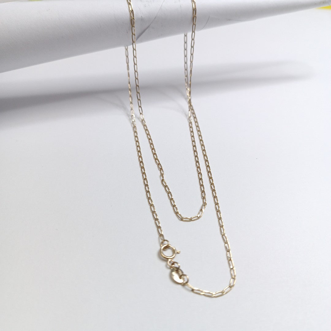 CADENAS TEJIDO ESLABONES ORO 10K 55 CM 1.9 GR (NUEVO)
