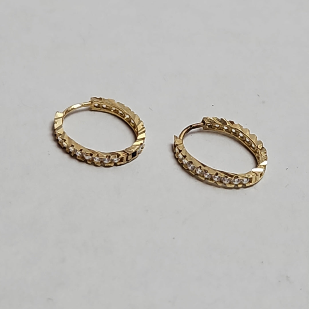 ARRACADAS PAR ORO 10 K 1.3 GRMS (SEMINUEVO)