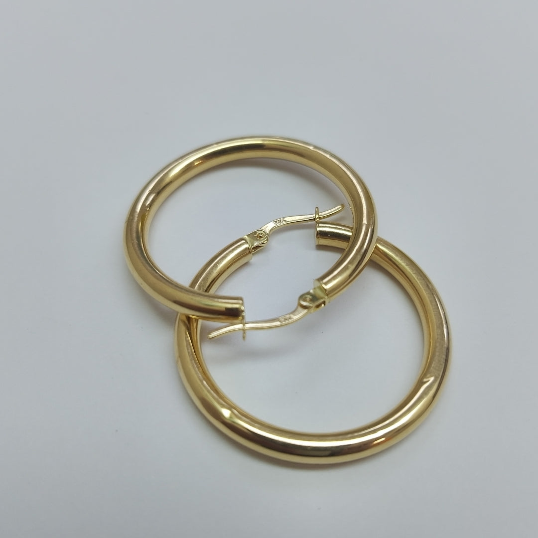 ARRACADAS PAR ORO 14 K 2.3 GRMS (SEMINUEVO)
