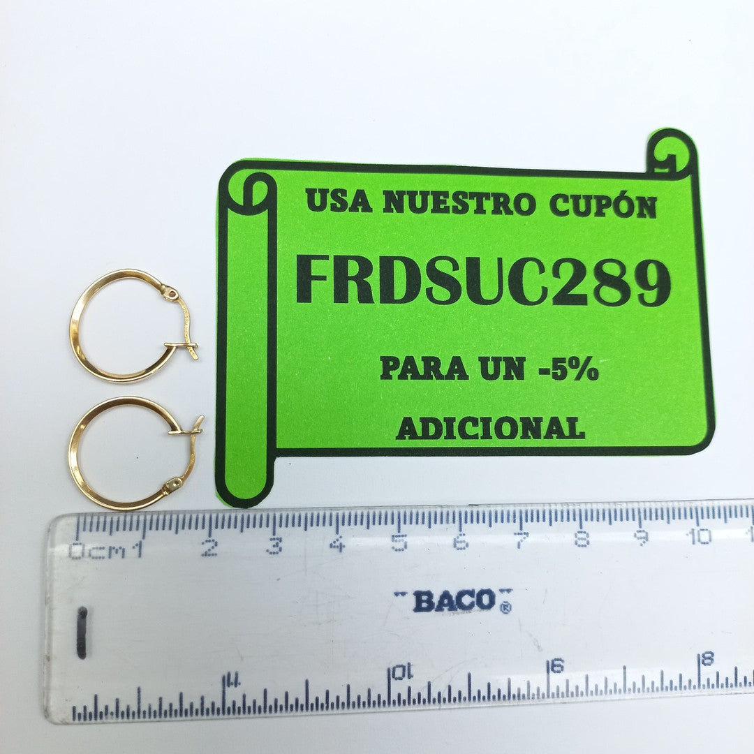 ARRACADAS PAR ORO 14 K 1.3 GRMS (SEMINUEVO)