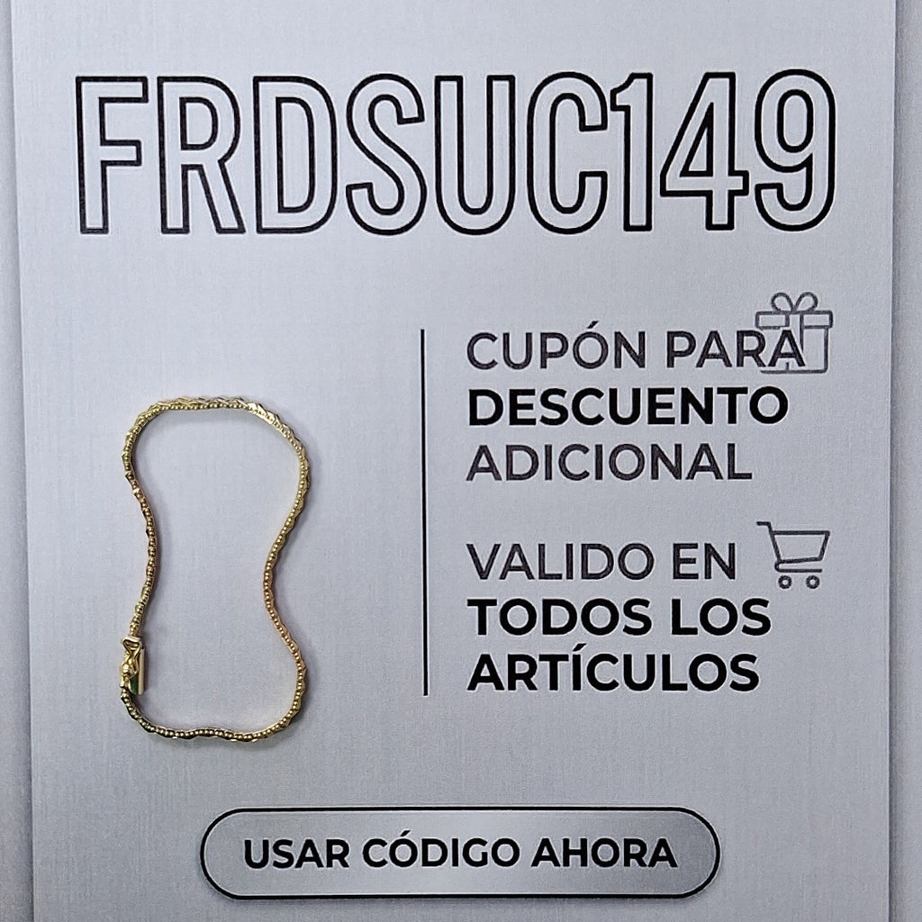 PULSERA ORO 10 K 6.3 GRMS (SEMINUEVO)