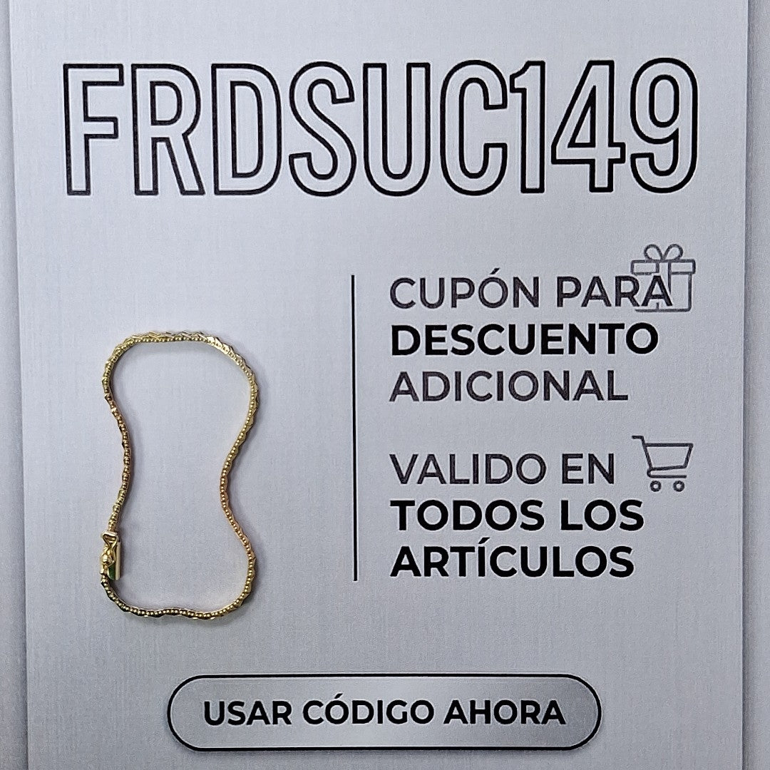 PULSERA ORO 10 K 6.3 GRMS (SEMINUEVO)