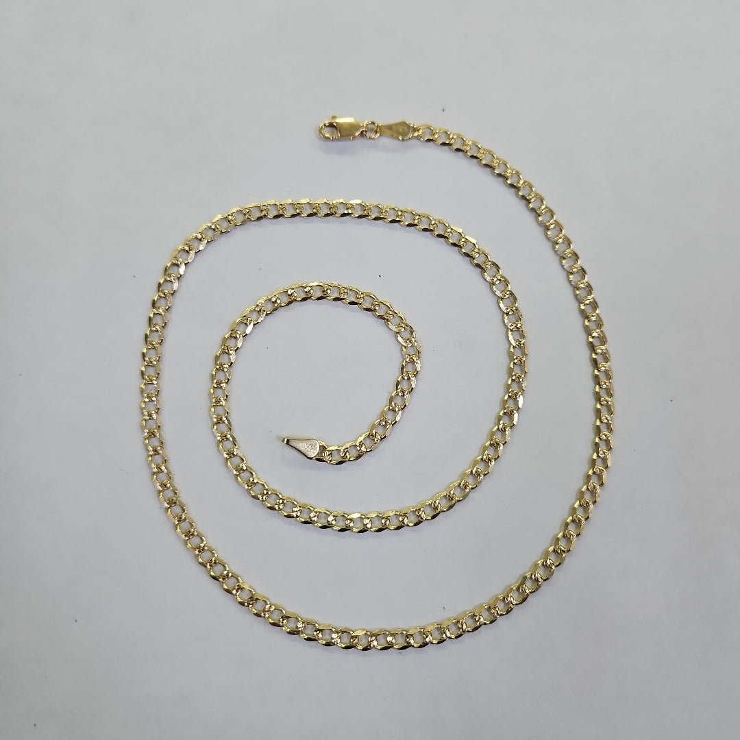 CADENAS BARBADA ORO 14K 55 CM 13.2 GR (NUEVO)