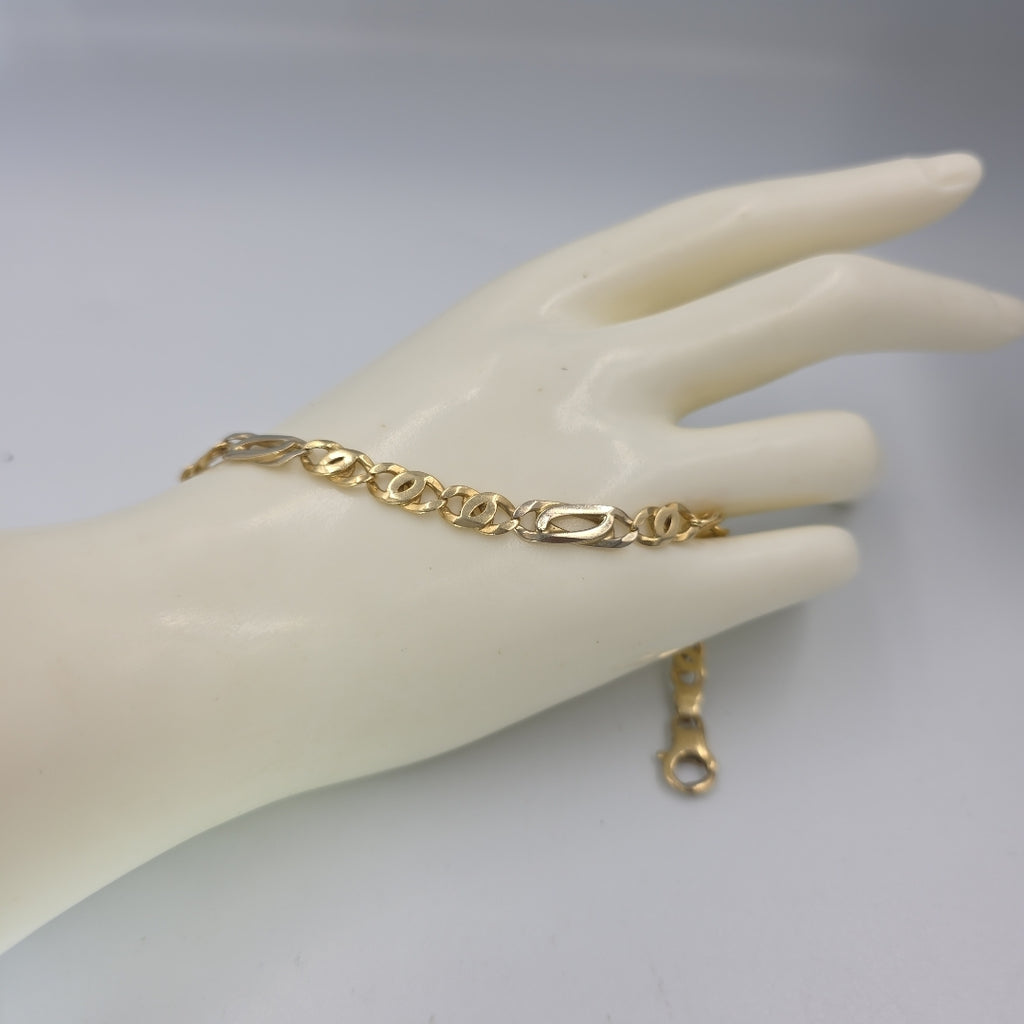PULSERA ORO,ORO COMBINADO 14 K 13,20 GRMS (SEMINUEVO)