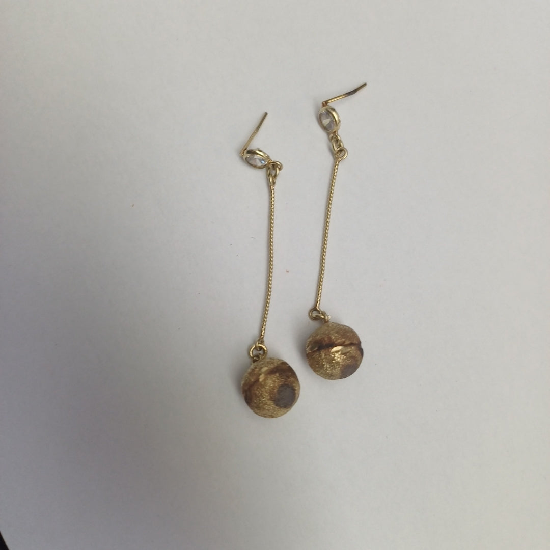 BROQUELES PAR ORO 14 K 4,20 GRMS (SEMINUEVO)
