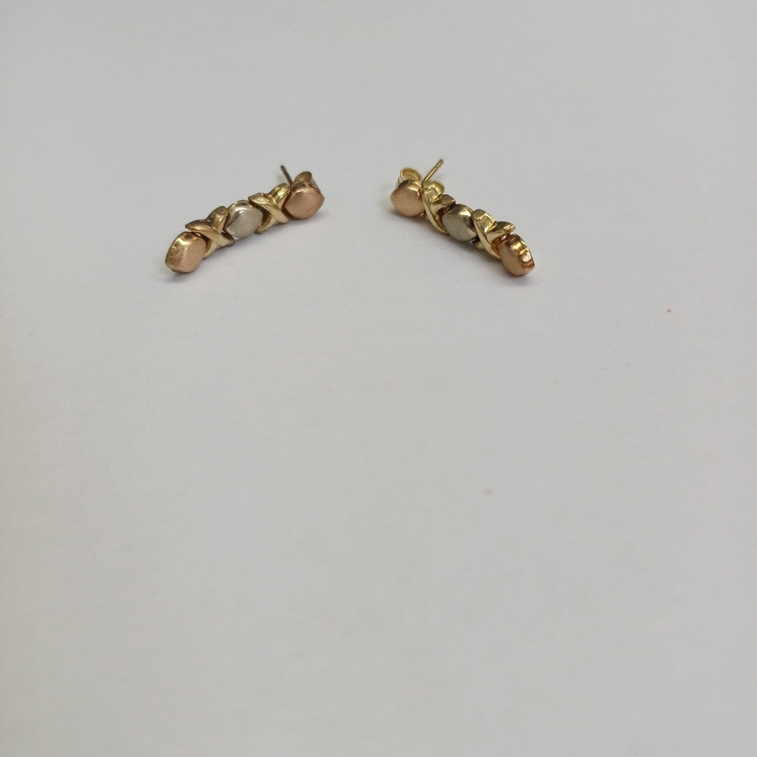 ARETES PAR ORO 14 K 2,30 GRMS (SEMINUEVO)