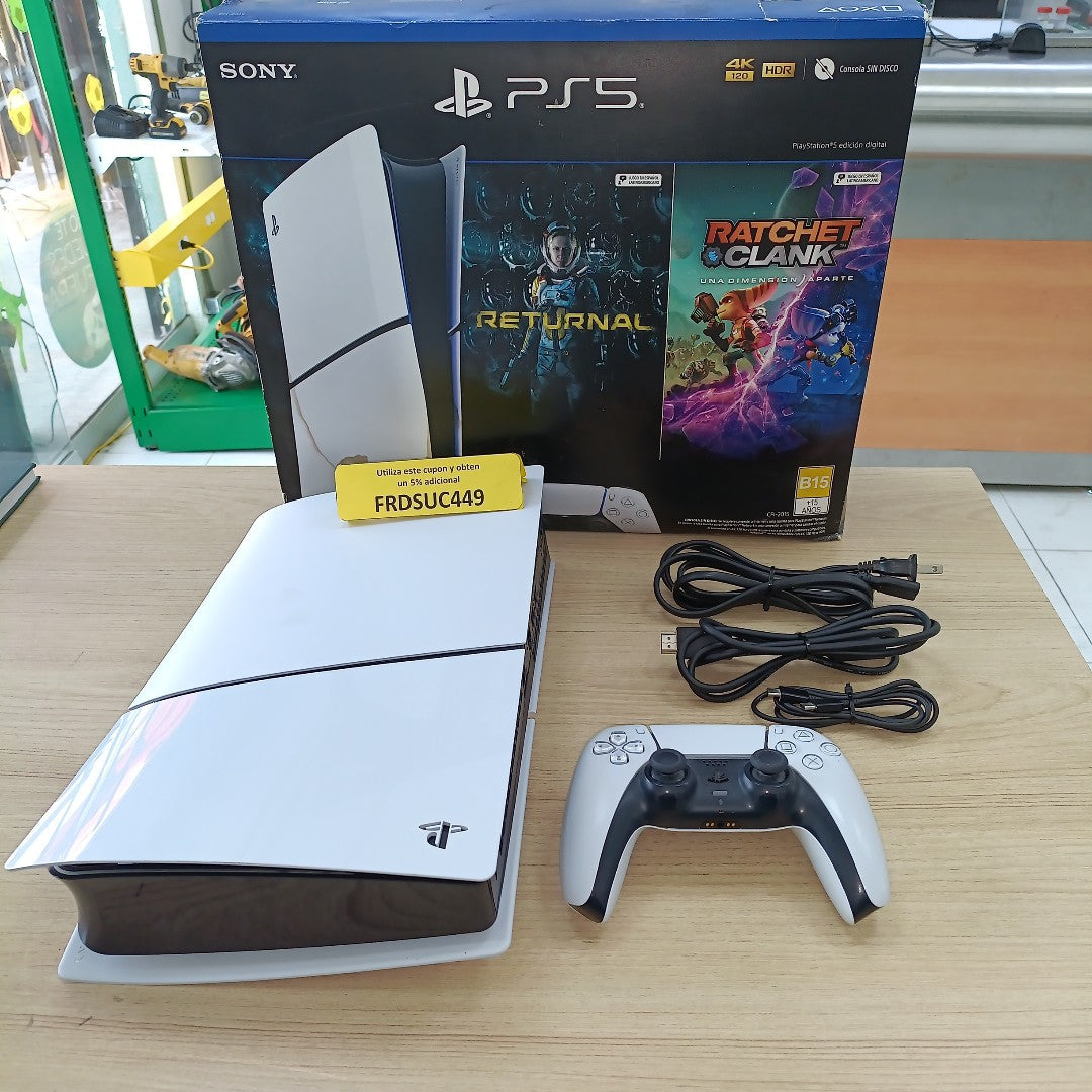 CONSOLA DE VIDEOJUEGO SONY PS5 SLIM 1 TB SSD (SEMINUEVO)
