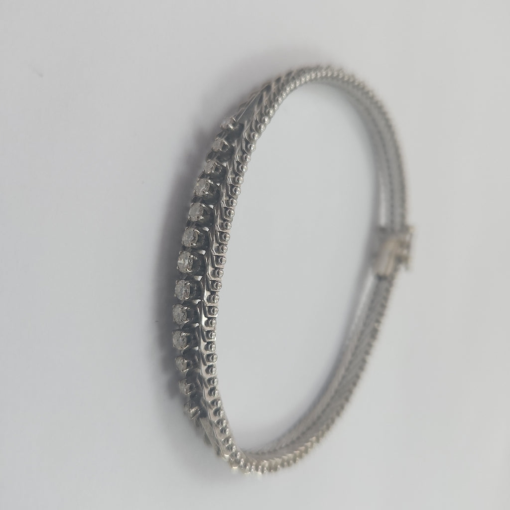 PULSERA ORO BLANCO 14 K 24,00 GRMS (SEMINUEVO)