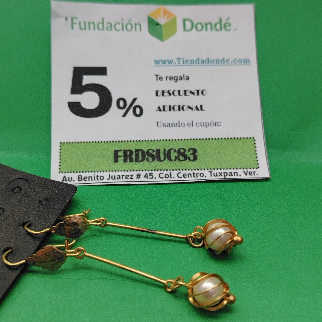 ARETES PAR ORO 10 K 3.7 GRMS (SEMINUEVO)