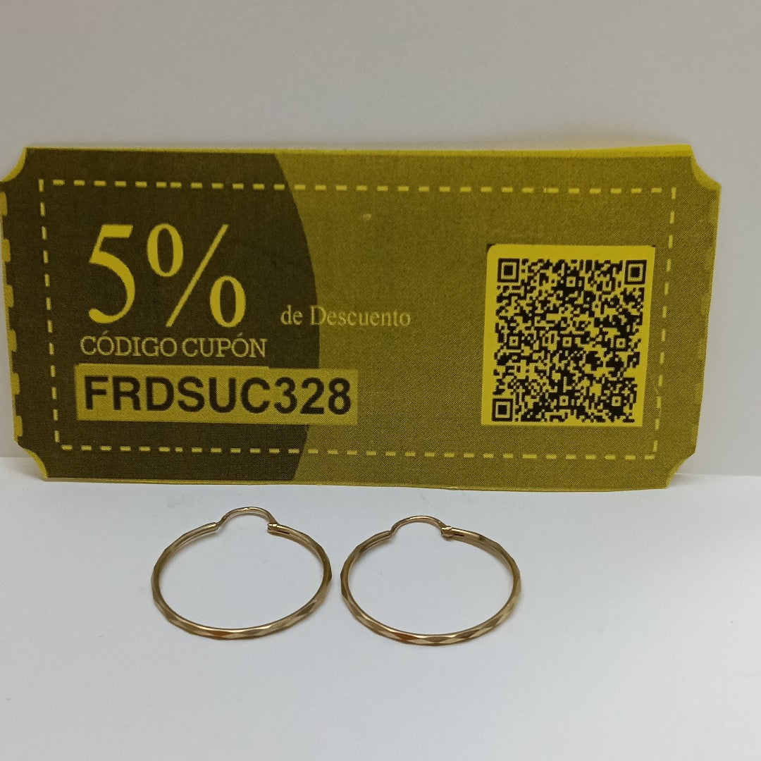 ARRACADAS PAR ORO 10 K 1.6 GRMS (SEMINUEVO)