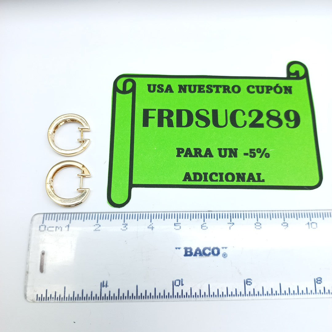 ARRACADAS PAR ORO 14 K 5,20 GRMS (SEMINUEVO)