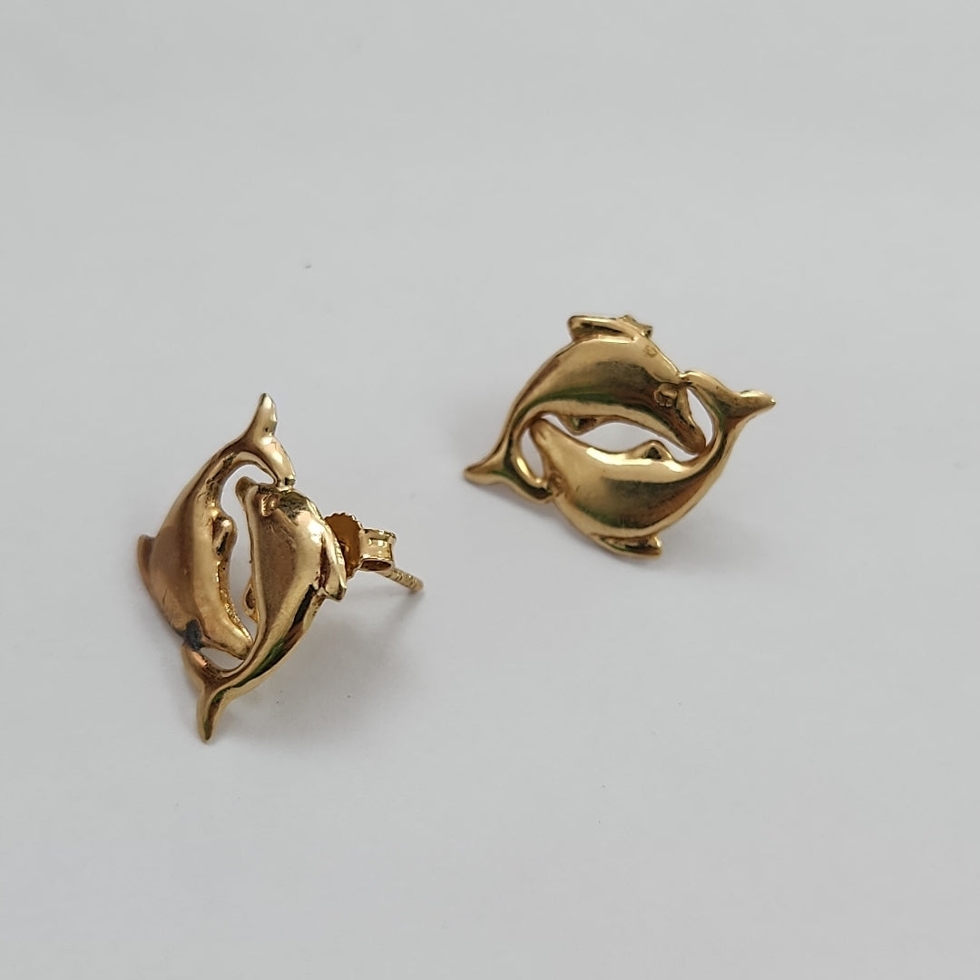 ARETES PAR ORO 14 K 1.6 GRMS (SEMINUEVO)