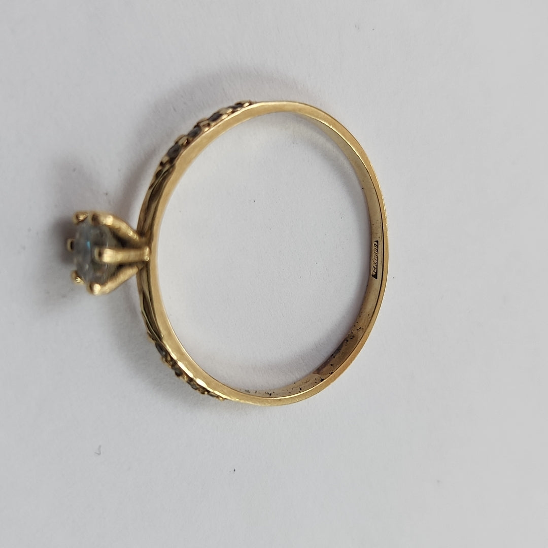 SOLITARIO ORO 14 K 1.5 GRMS (SEMINUEVO)