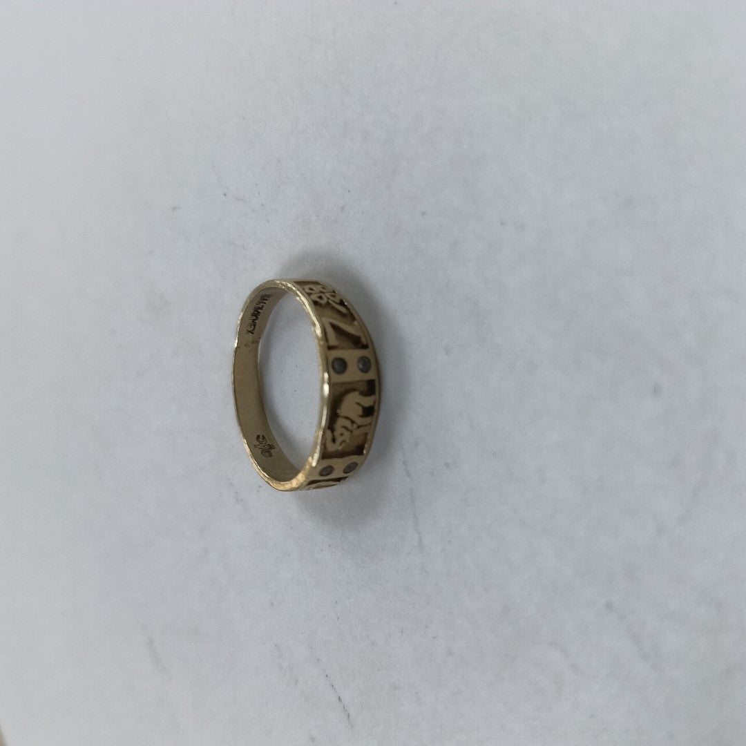 ARGOLLA DE LA SUERTE ORO 14 K 2.1 GRMS (SEMINUEVO)