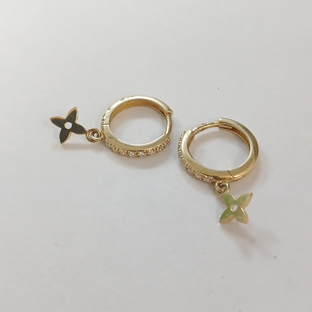 ARRACADAS PAR ORO 14 K 1,90 GRMS (SEMINUEVO)