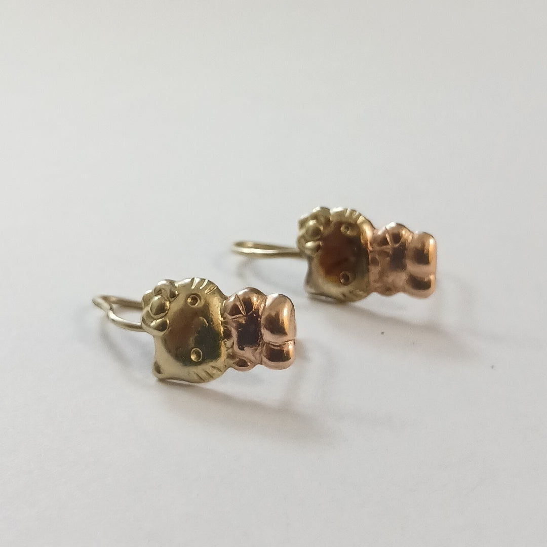 ARETES PAR ORO 14 K 1,20 GRMS (SEMINUEVO)