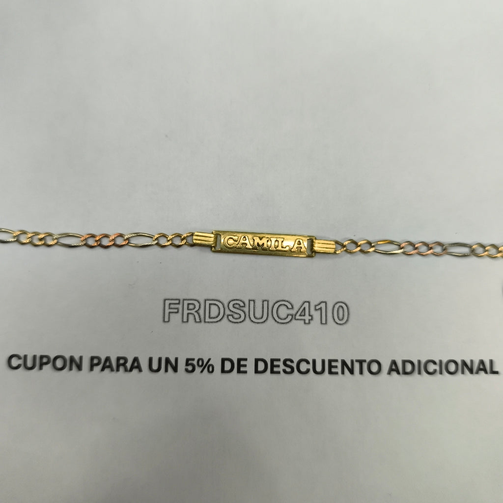 ESCLAVA ORO COMBINADO 10 K 3,10 GRMS (SEMINUEVO)