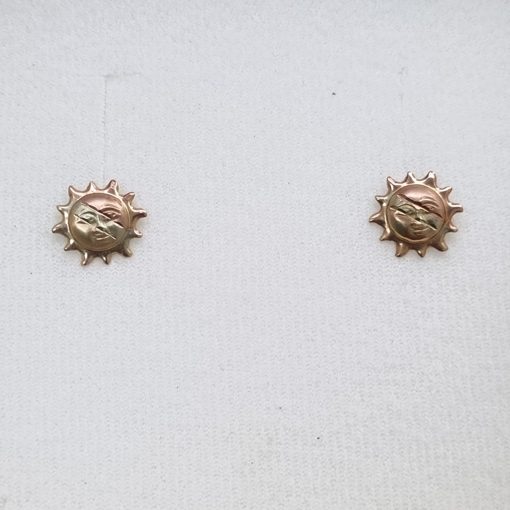 BROQUELES PAR ORO,ORO COMBINADO 10 K 0,60 GRMS (SEMINUEVO)