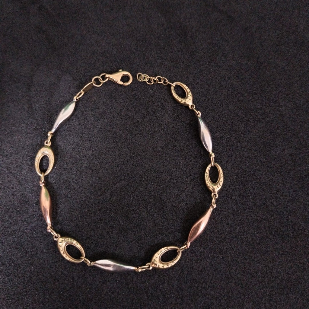 PULSERA ORO COMBINADO 10 K 3,00 GRMS (SEMINUEVO)