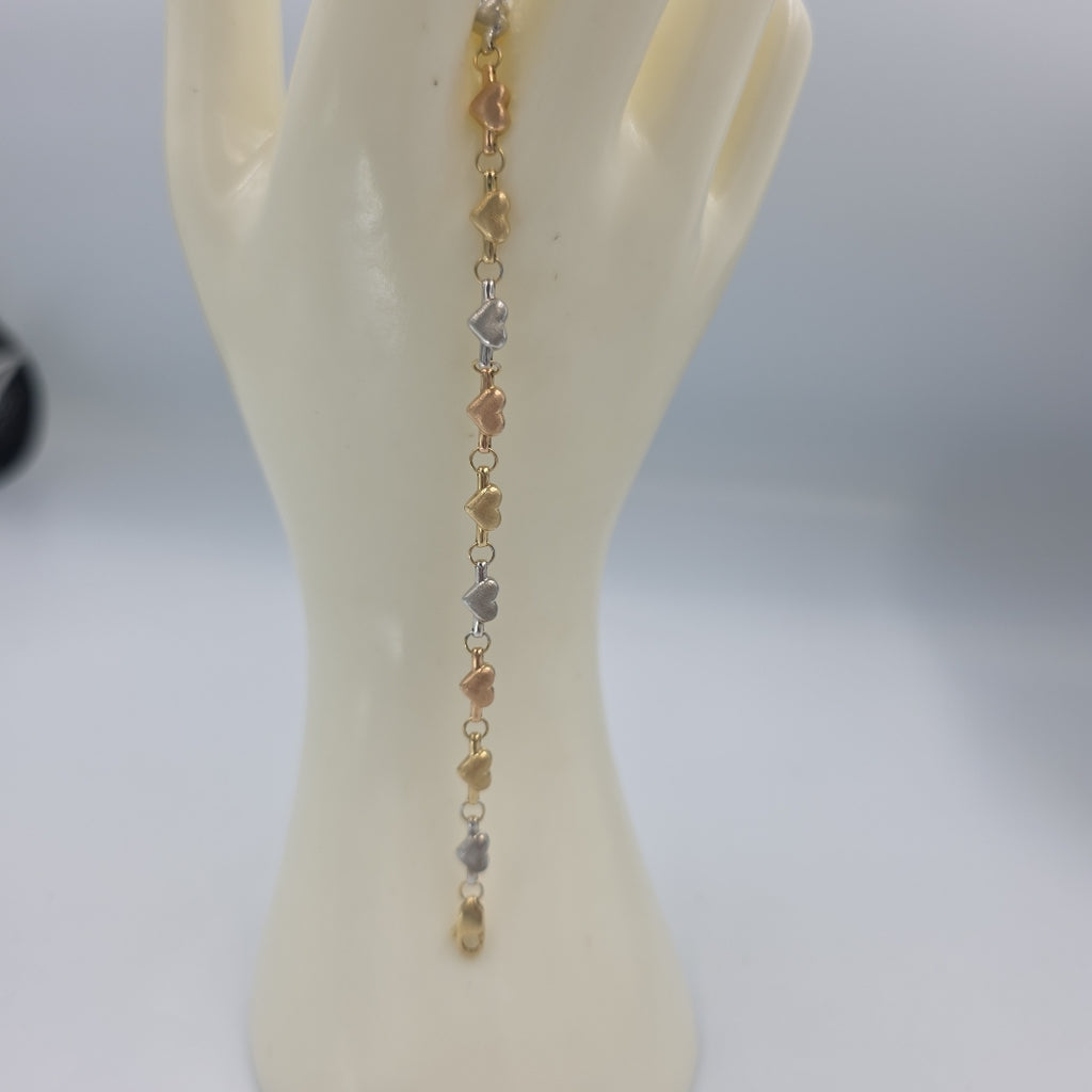 PULSERA ORO, ORO COMBINADO 14 K 3.4 GRMS (SEMINUEVO)