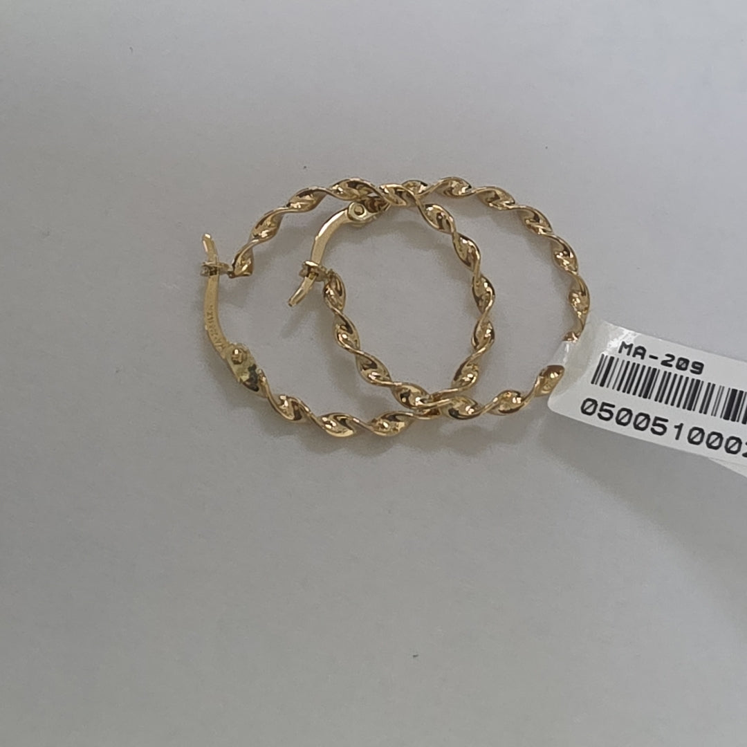 ARRACADAS ORO 14K 1.5 (NUEVO)