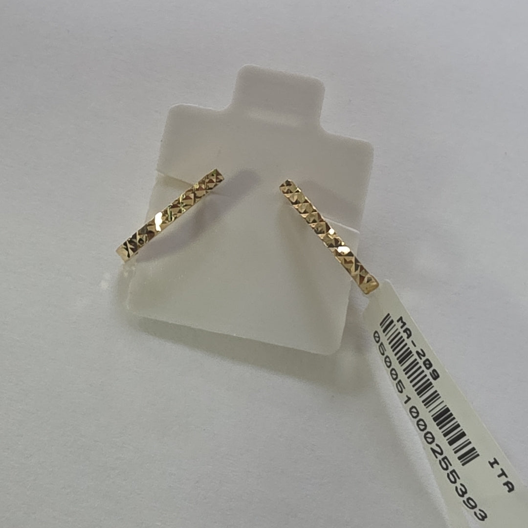 BROQUELES ORO 14K 1.5 (NUEVO)