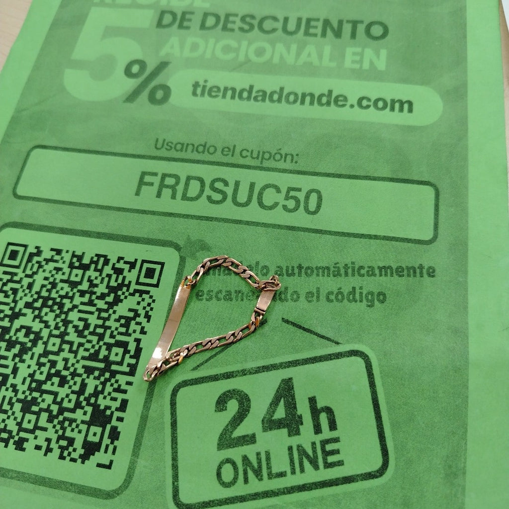 ESCLAVA ORO 14 K 5.5 GRMS (SEMINUEVO)