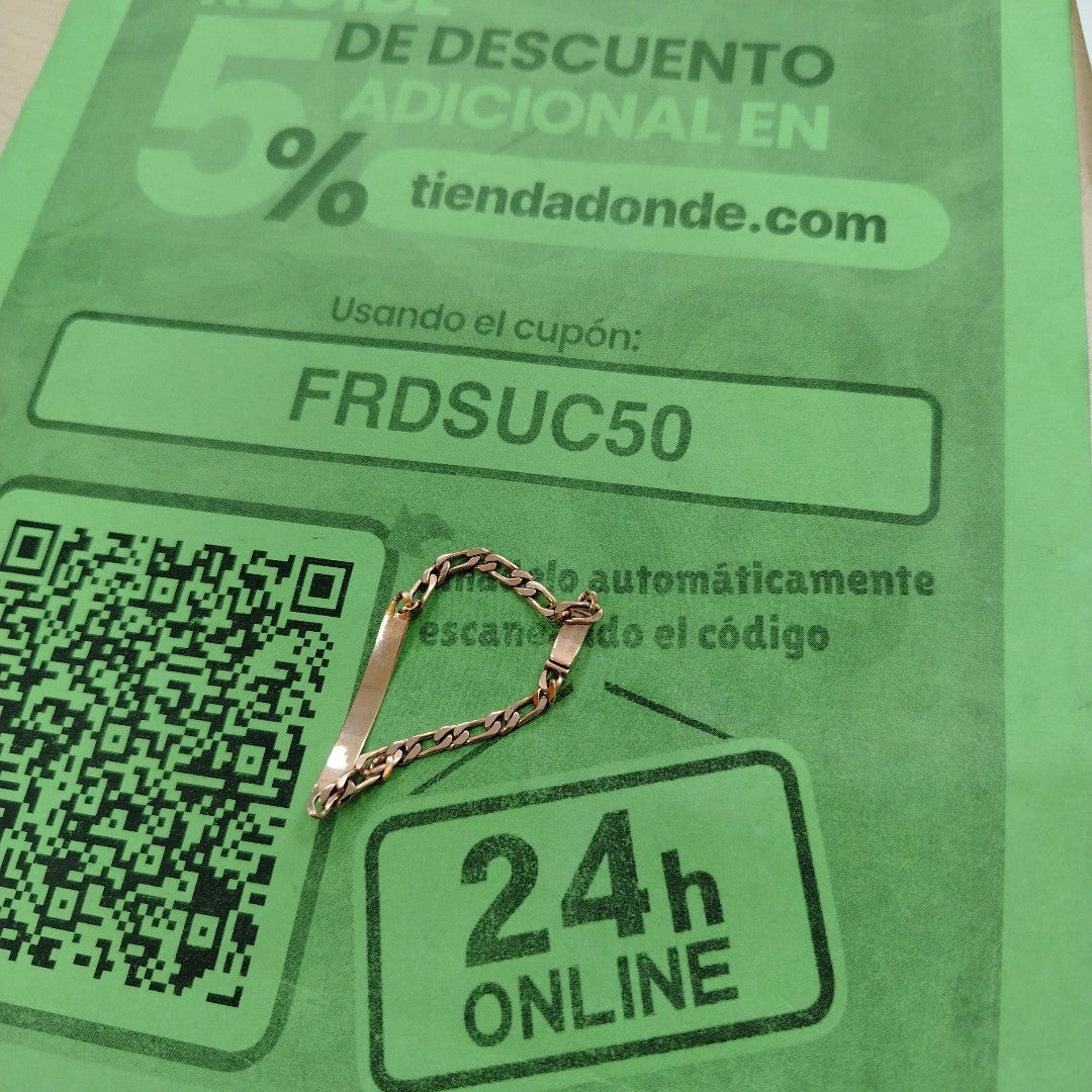 ESCLAVA ORO 14 K 5.5 GRMS (SEMINUEVO)