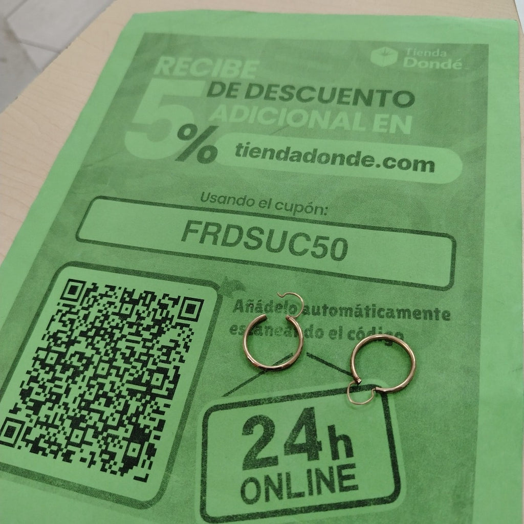 ARRACADAS PAR ORO 10 K 2.5 GRMS (SEMINUEVO)