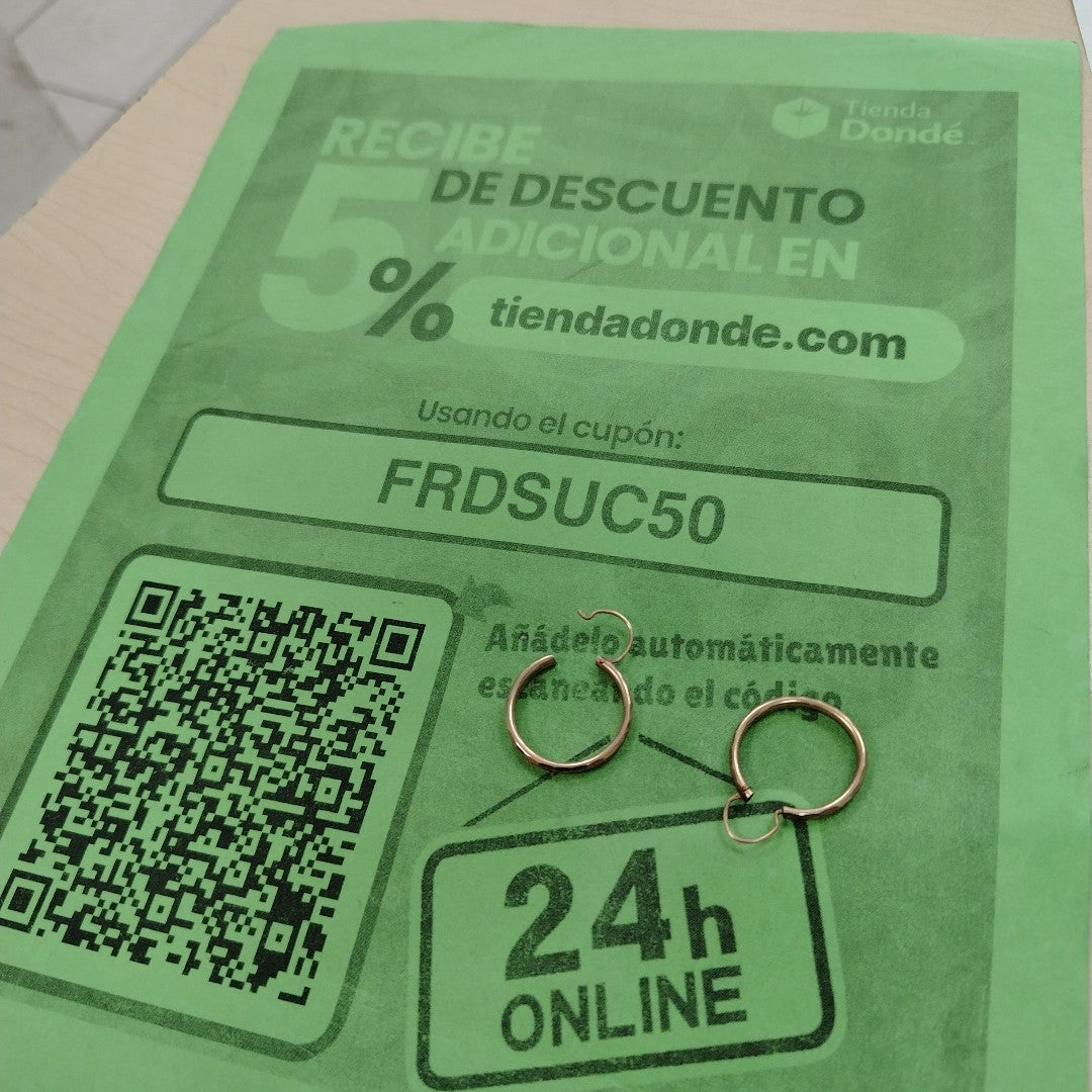 ARRACADAS PAR ORO 10 K 2.5 GRMS (SEMINUEVO)