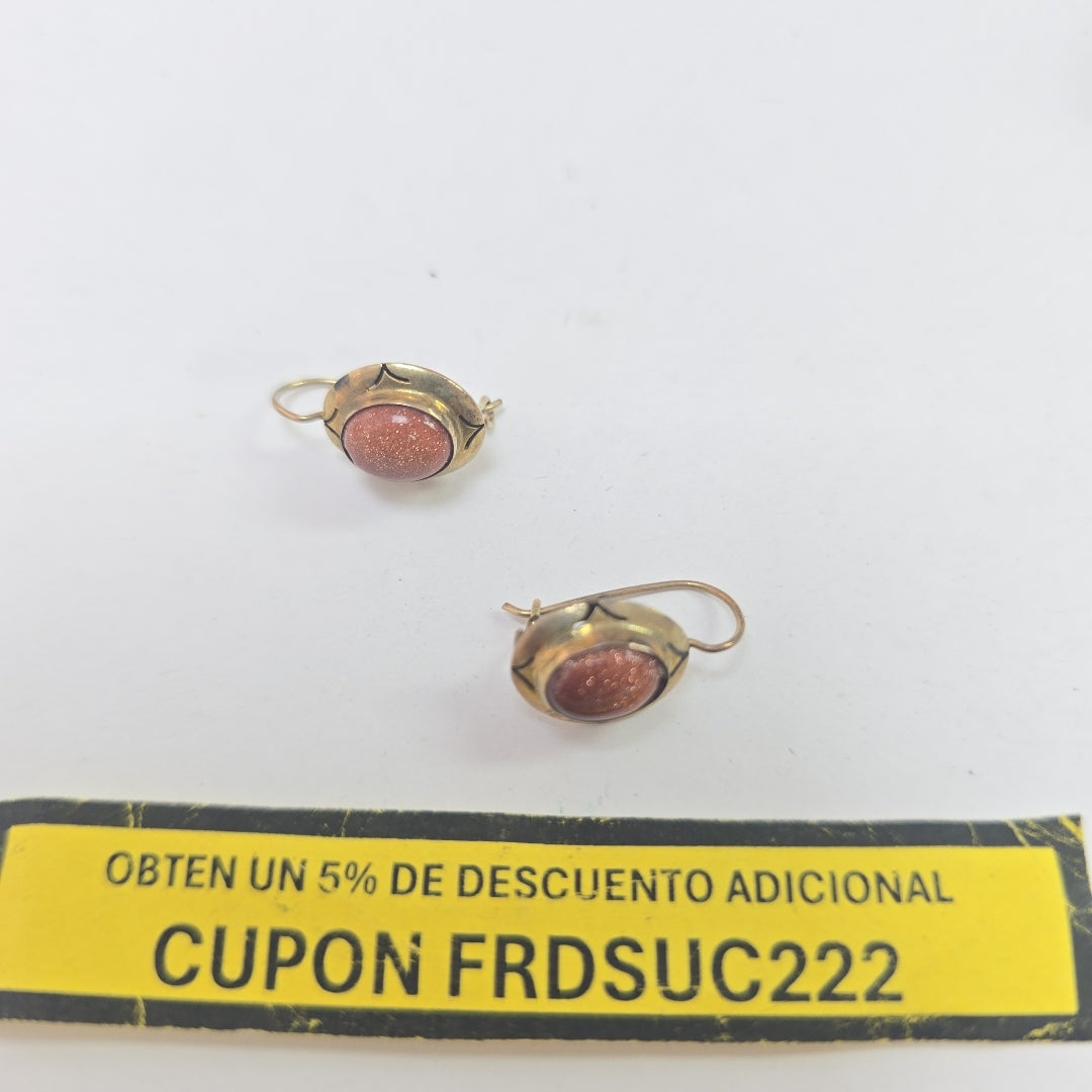 ARETES PAR ORO 8 K 1.3 GRMS (SEMINUEVO)
