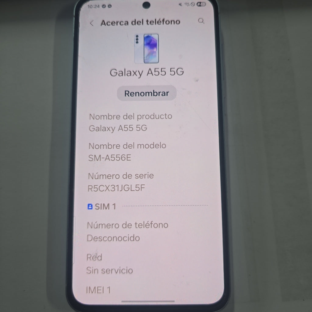 CELULAR SAMSUNG GALAXY A55 5G SM-A556E (2024) 128 GB 8 GB RAM (SEMINUEVO)