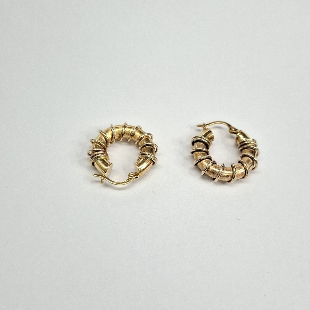 ARRACADAS PAR ORO 14 K 4,50 GRMS (SEMINUEVO)