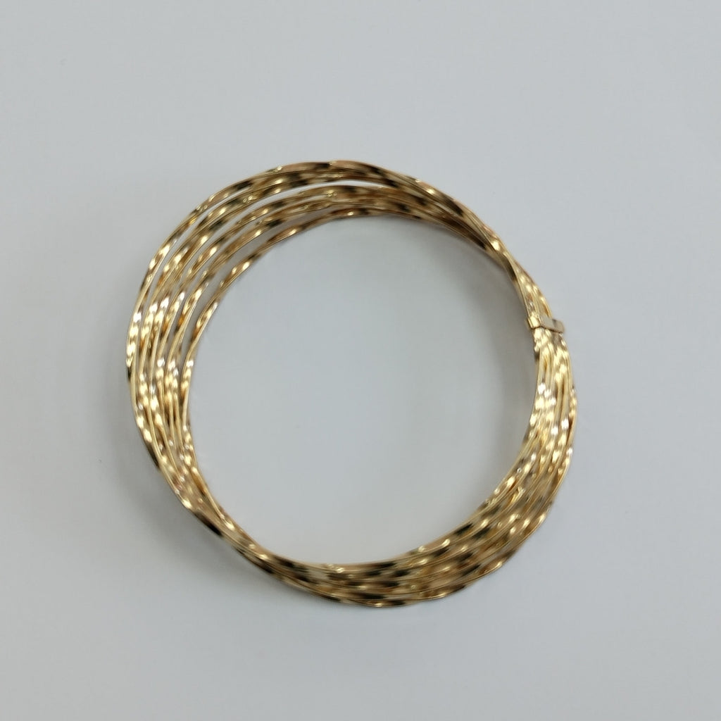 SEMANARIO DE PULSERAS ORO 14 K 22.3 GRMS (SEMINUEVO)